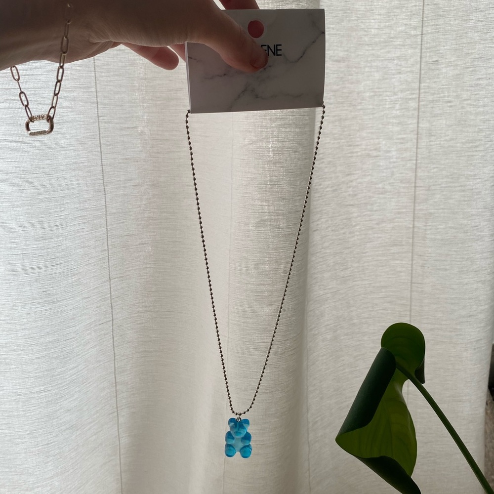 Blue Gummy Bear Necklace